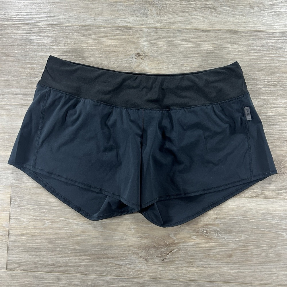 Oiselle Roga‎ Shorts Women's Sz 08 Black 4" Inseam Running Athletic Pull On